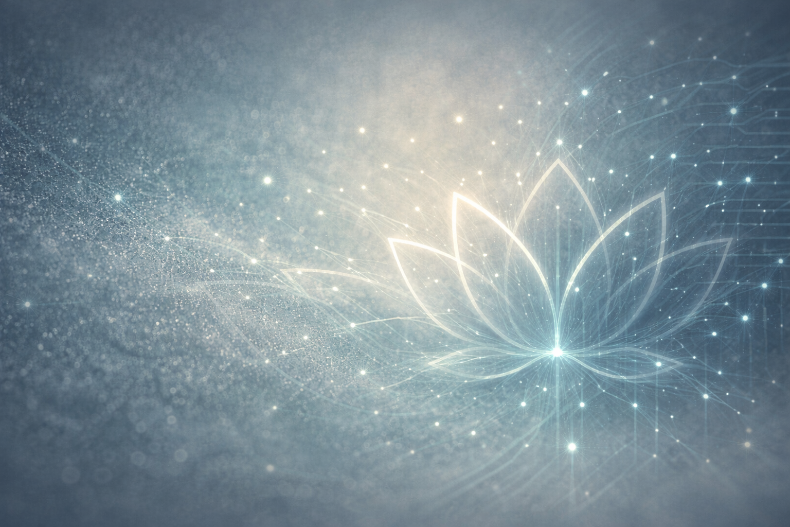 Image of an abstract lotus flower